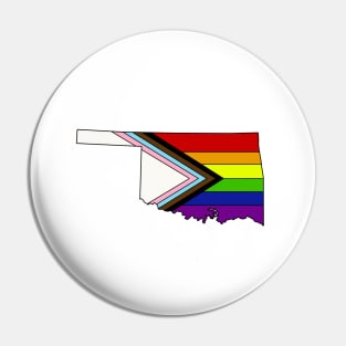 Progress pride flag - Oklahoma Pin