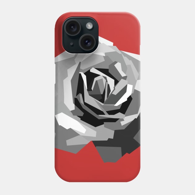 Gray Rose Phone Case by erikhermawann22