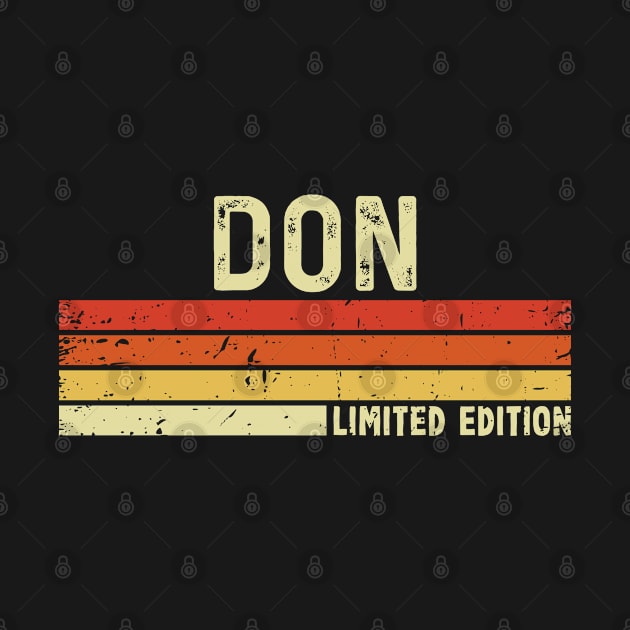 Don Name Vintage Retro Limited Edition Gift by CoolDesignsDz