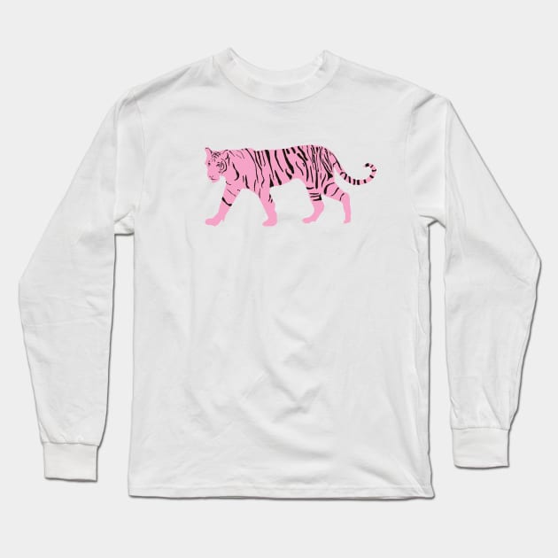 White Logo Graphic Long Sleeve T-Shirt | Le Tigre