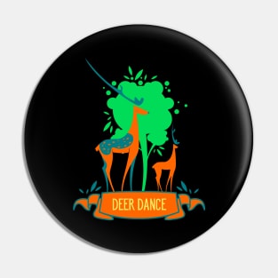 Deer dance Pin