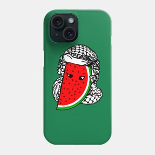 Watermelon Kufiya Free Palestine -  With Eyes -Wrapped - Front Phone Case