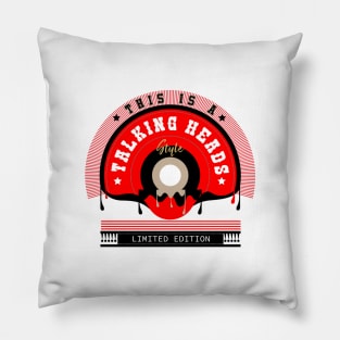 Talking Heads Name Style Pillow