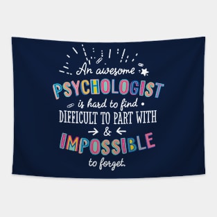 An awesome Psychologist Gift Idea - Impossible to Forget Quote Tapestry