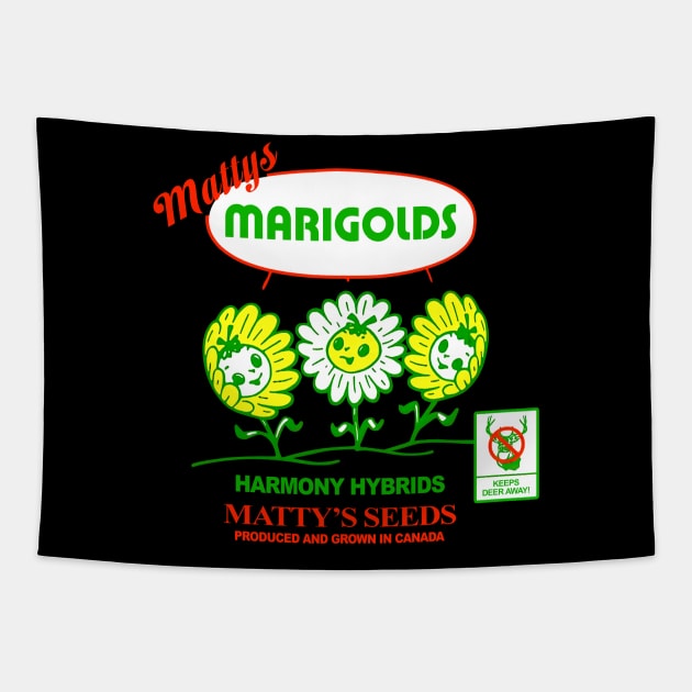 Matty Chef Canada Matheson Marigolds Tapestry by Loweryo Judew