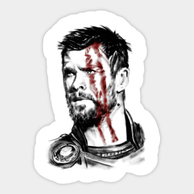 Thor Ragnarok Thor Autocollant Teepublic Fr