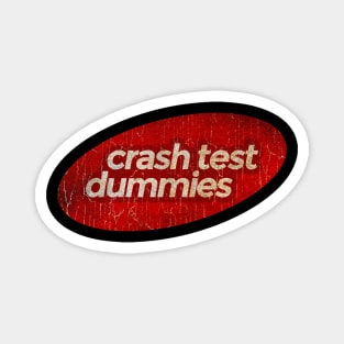 Crash Test Dummies - simple red elips vintage Magnet