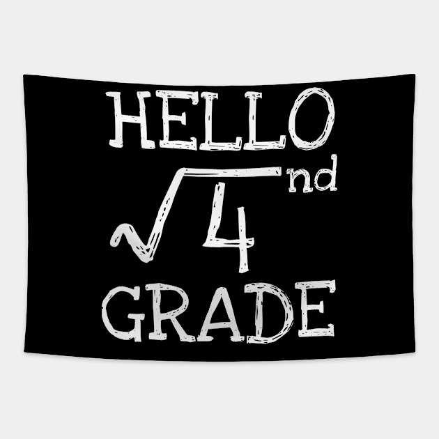 Hello 2nd grade Square Root of 4 math Teacher Tapestry by Daimon