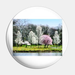 Spring - Line of Flowering Trees Pin