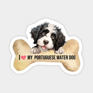 I Love My Portuguese Water Dog Magnet