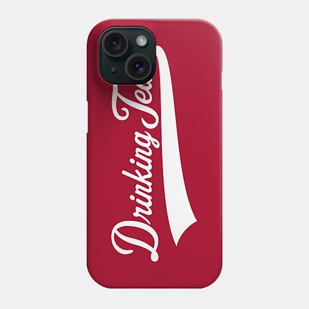 Drinking Team Lettering (Beer / Alcohol / White) Phone Case by MrFaulbaum