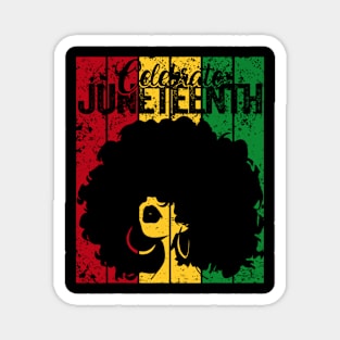 Celebrate Juneteenth Retro African Colors Womens Gift Magnet