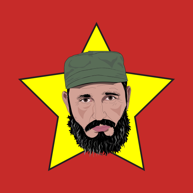 Fidel Castro Against Yellow Star by RMZ_NYC