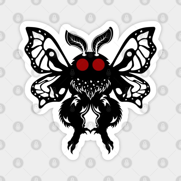 Mothman SIlhouette Magnet by Tesszero