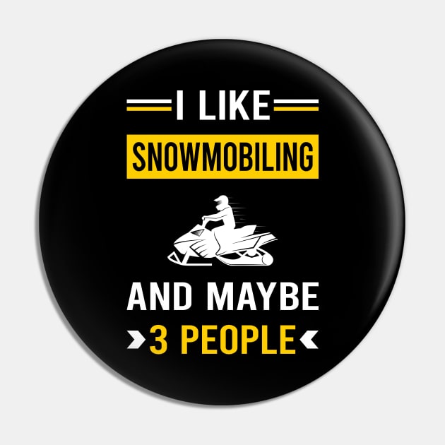 3 People Snowmobiling Snowmobile Pin by Bourguignon Aror