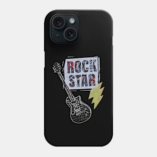 Rock star guitar Phone Case