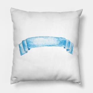 Watercolor ribbon Pillow