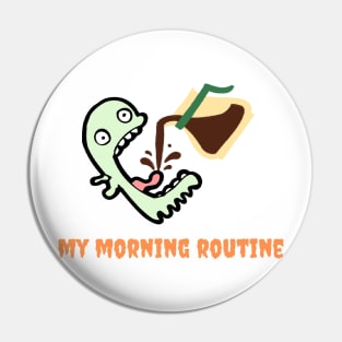 My ghostly morning routine Pin