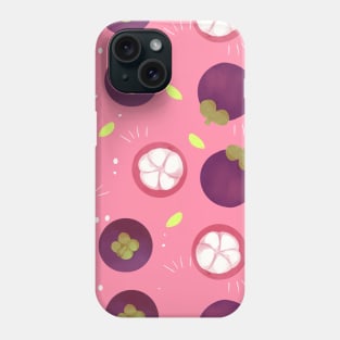 Mangosteen Tropical Southeast Asia Fruit Pattern Phone Case