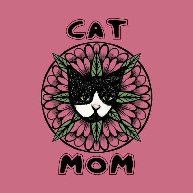 Tuxedo Cat Mom by bubbsnugg