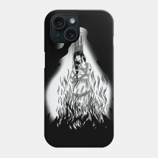 witch burning Phone Case