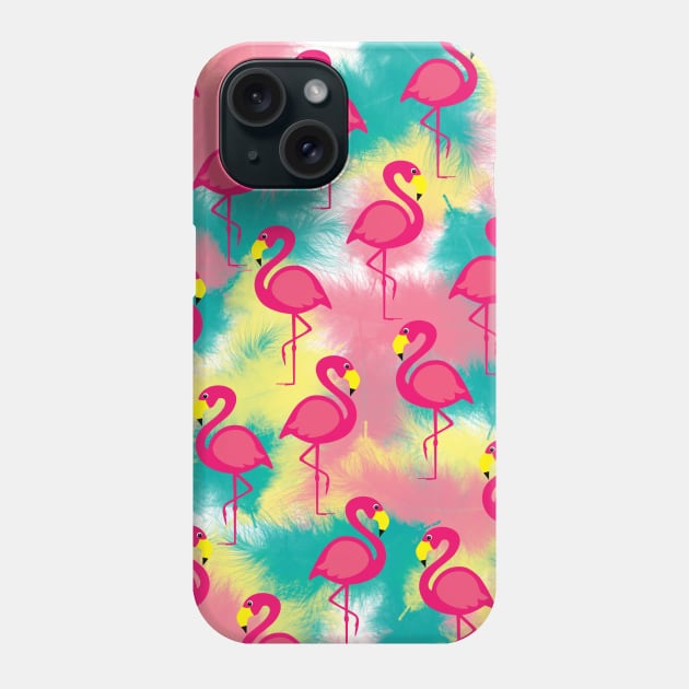 Flamingo Power Phone Case by Gramoda