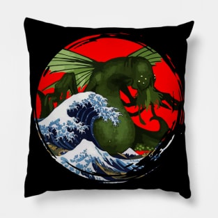 Hokusai Cthulhu Pillow