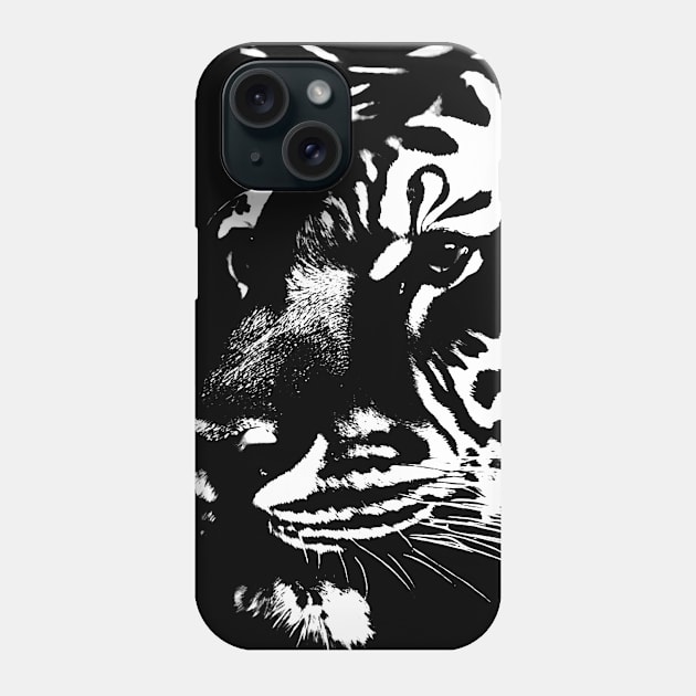 Tiger, fierceness, majesty, leadership, elegance. Phone Case by Atroce