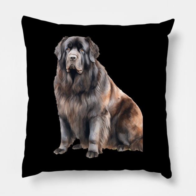 Newfoundland Pillow by DavidBriotArt