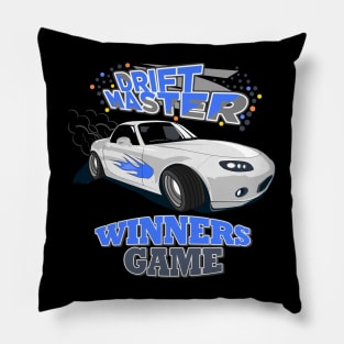 Drift Master Silver Car design Pillow