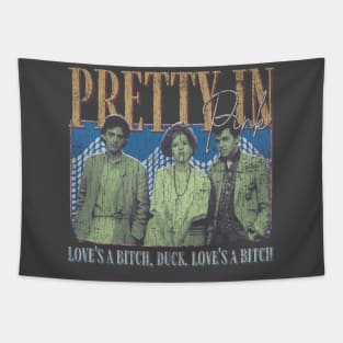 Pretty In Pink Vintage 1986 // Movie Original Fan Design Artwork Tapestry