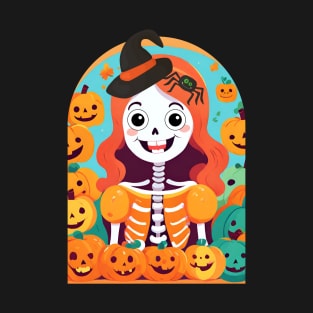 Cute Skeleton Girl T-Shirt