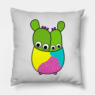 Cute Cactus Design #214: Cacti Bunch In A Nice Pot Pillow