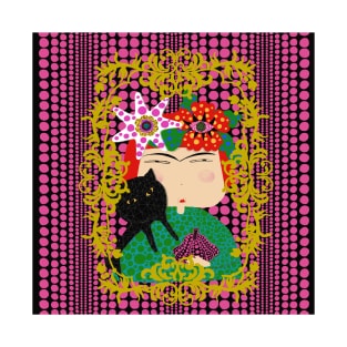 Yayoi Kusama X Frida Kahlo T-Shirt