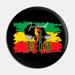 Free-ish Juneteenth Celebrating Black Freedom 1865 Africans Pin