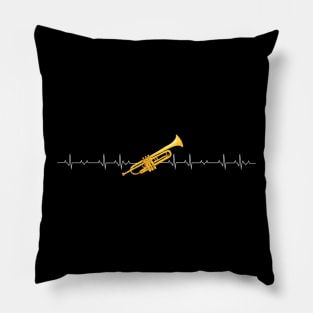 Trumpet heartbeat Pillow