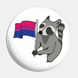 Bisexual Pride Racoon Pin