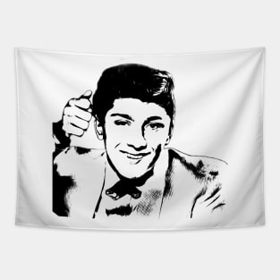 Paul Anka BW Fan Art Tapestry