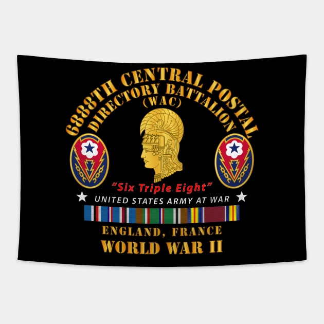 6888th Central Postal Directory Battalion - WWII w EU SVC Tapestry by twix123844