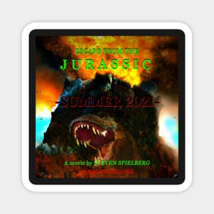 Escape from the Jurrasic poster art A Magnet