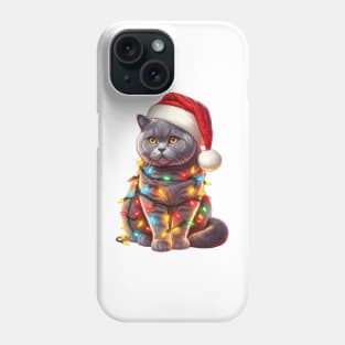 Christmas British Shorthair Cat Phone Case