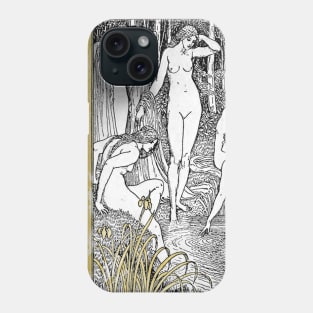 Diana & The Nymphs Bathing - The Faerie Queen Phone Case