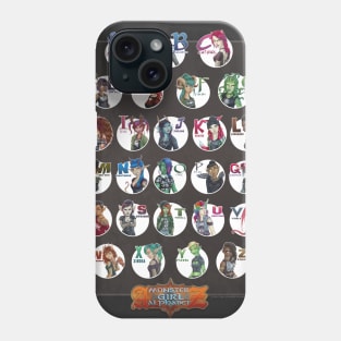 Monster Girl Alphabet Phone Case