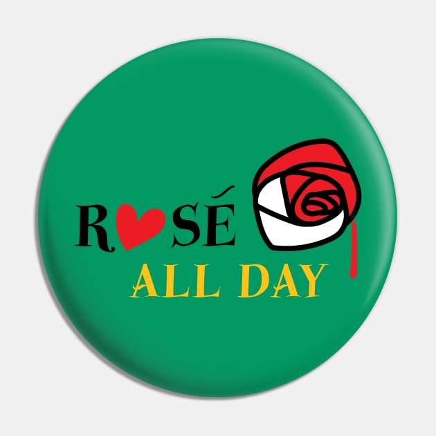 Rosé All Day – Queen of Hearts Pin by DisneyPocketGuide