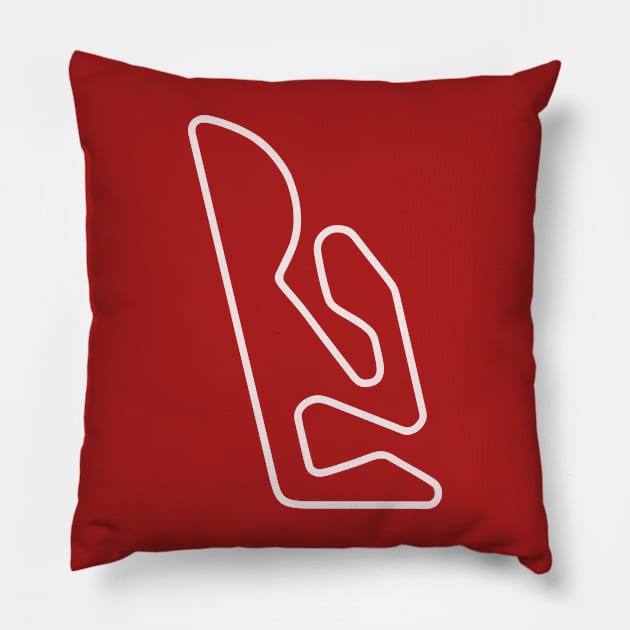 Circuit Ricardo Tormo [outline] Pillow by sednoid