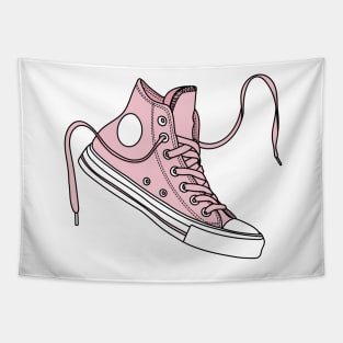 Pale pink high tops Tapestry