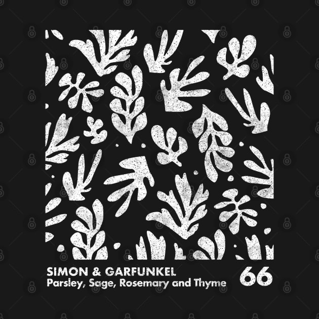 Simon & Garfunkel / Parsley, Sage, Rosemary and Thyme  / Minimalist Design by saudade