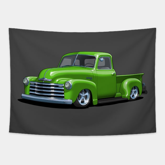 Custom 49 Chevy Pickup Truck Tapestry by candcretro