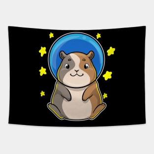 Hamster as Astronaut in Space Tapestry