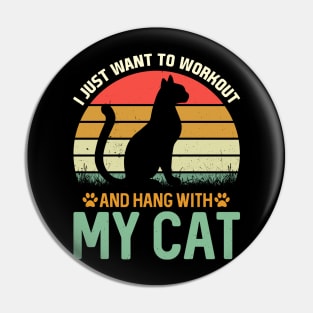 vintage funny cats t shirt Pin